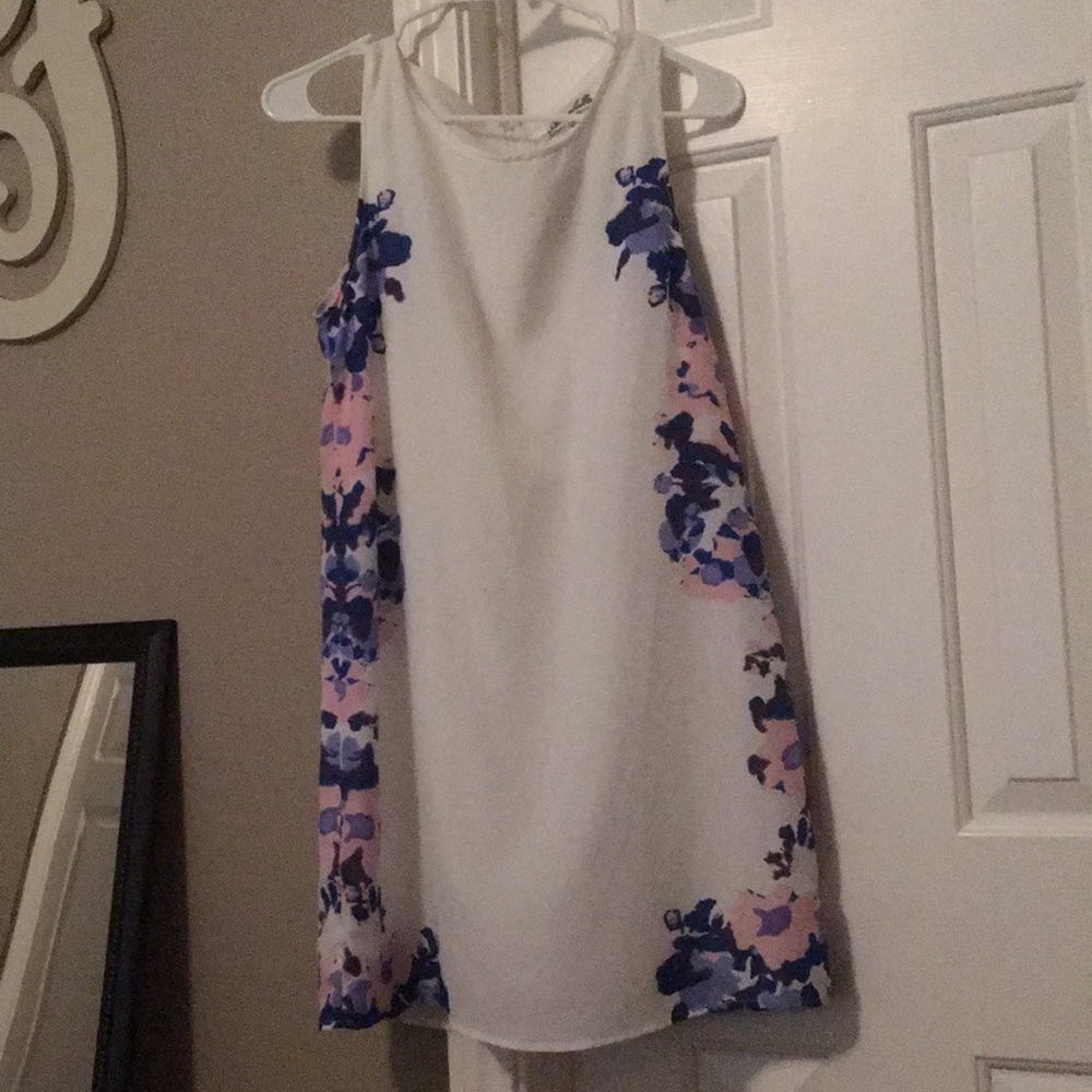 Symmetrical floral dress